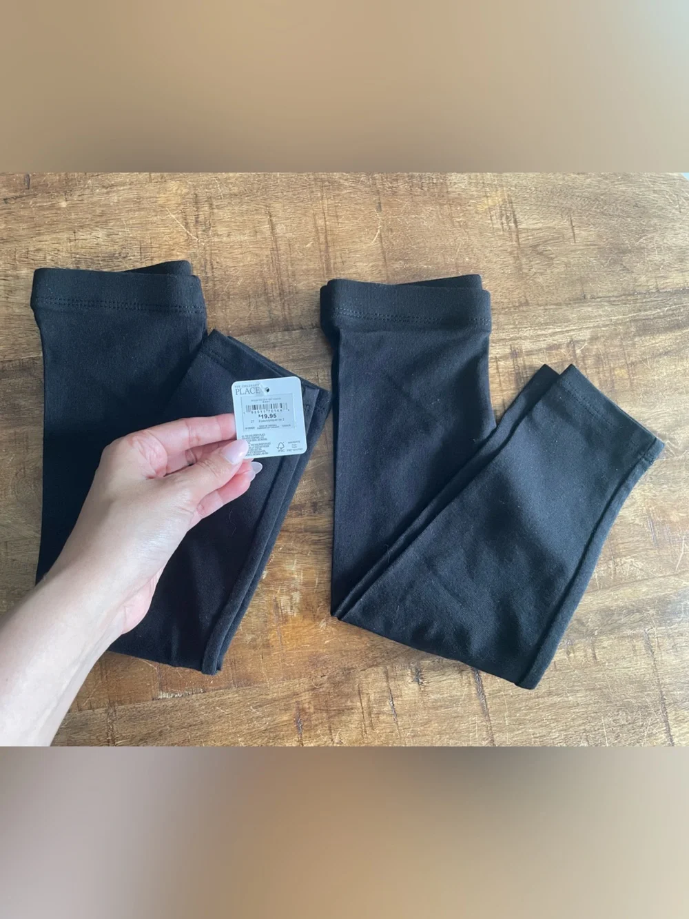 The Children's Place Black Full Length Leggings - 2 pack